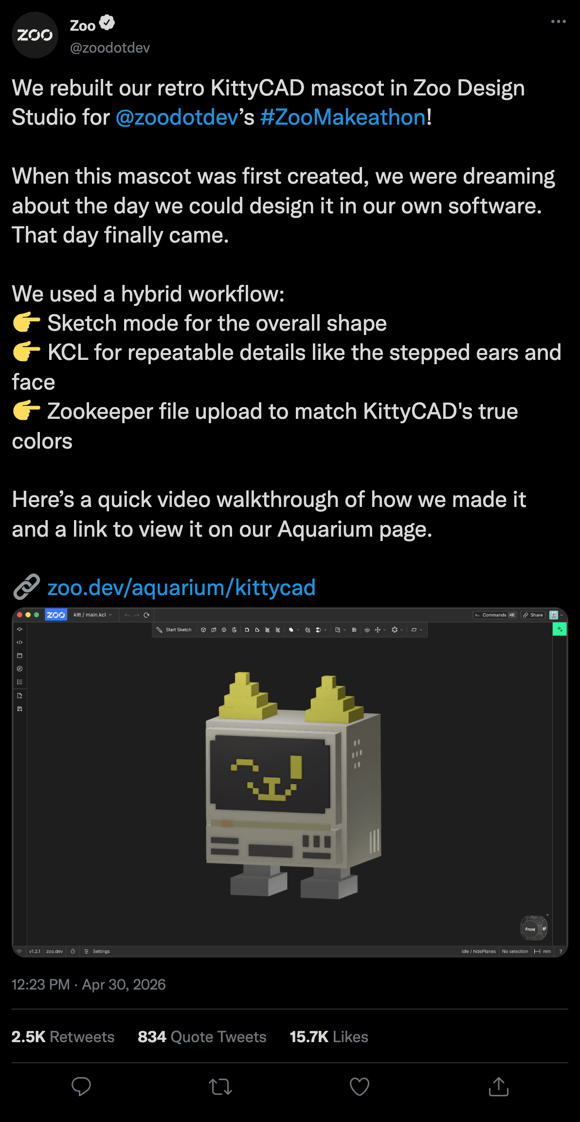 Example of a strong social media post