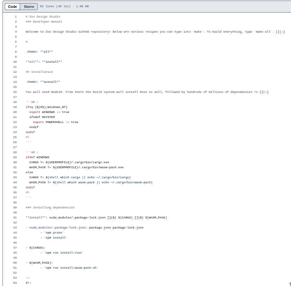 final file markdown as code