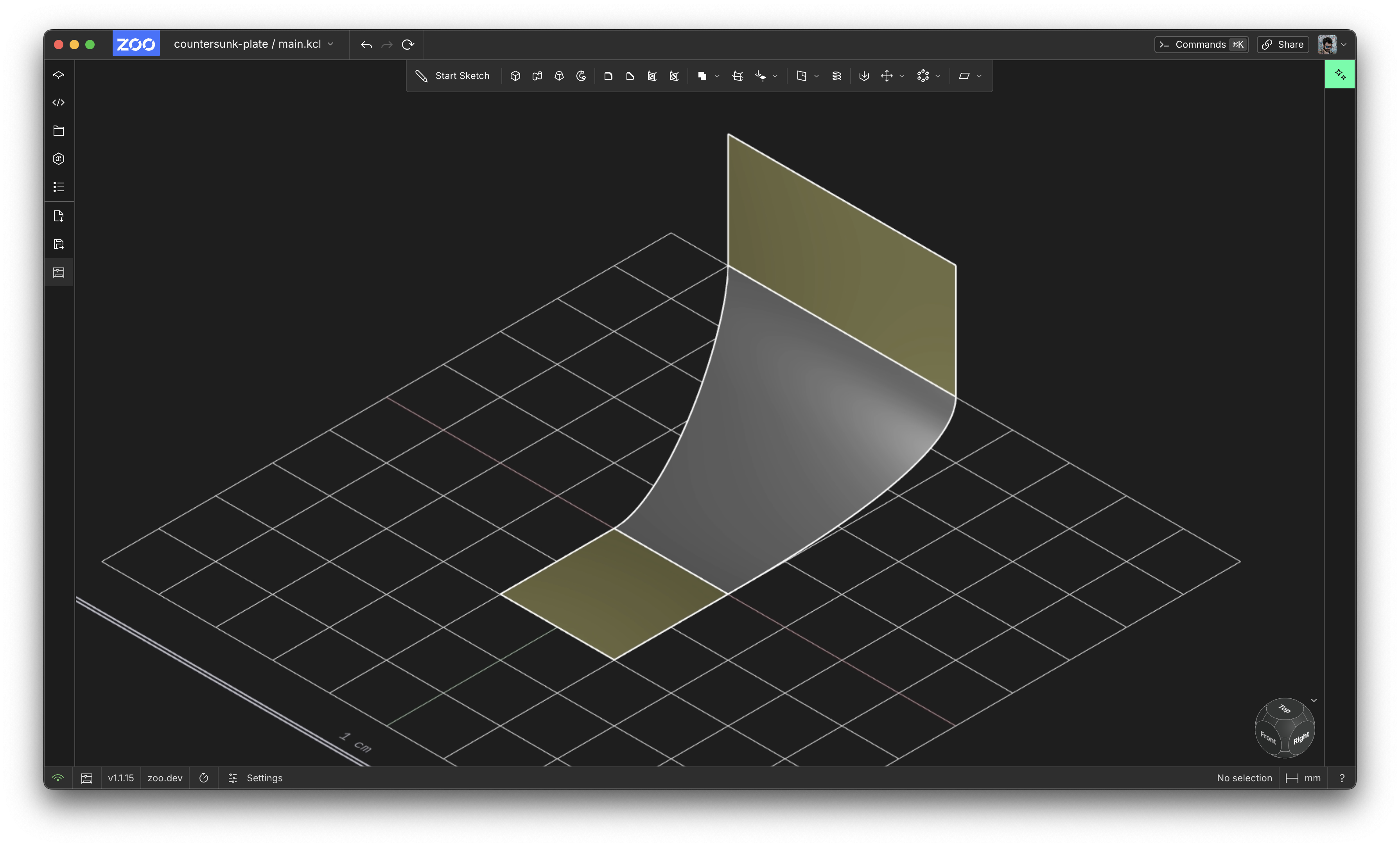A blend between them