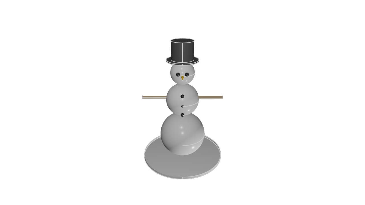 Snowman (stylized)