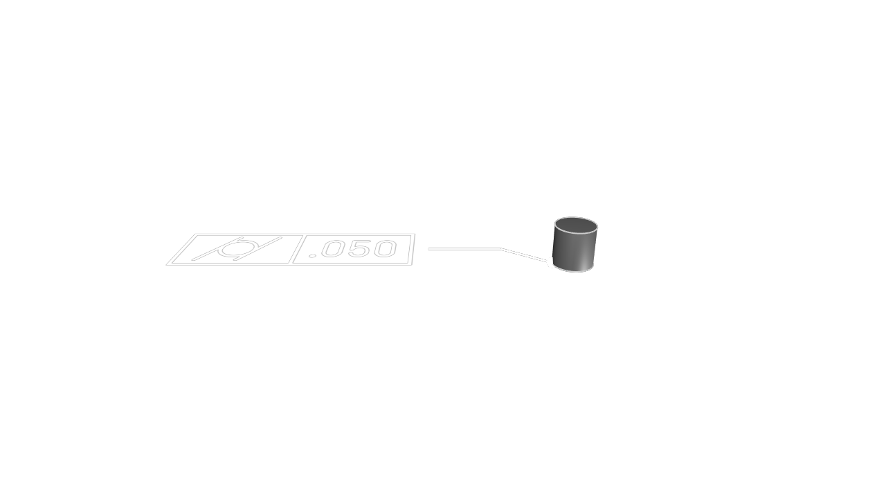 Rendered example of gdt::cylindricity 1