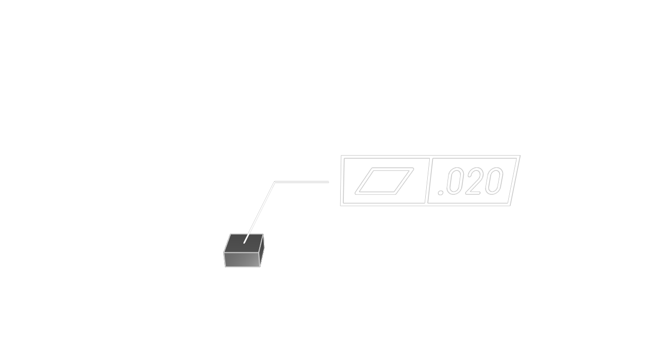 Rendered example of gdt::flatness 1